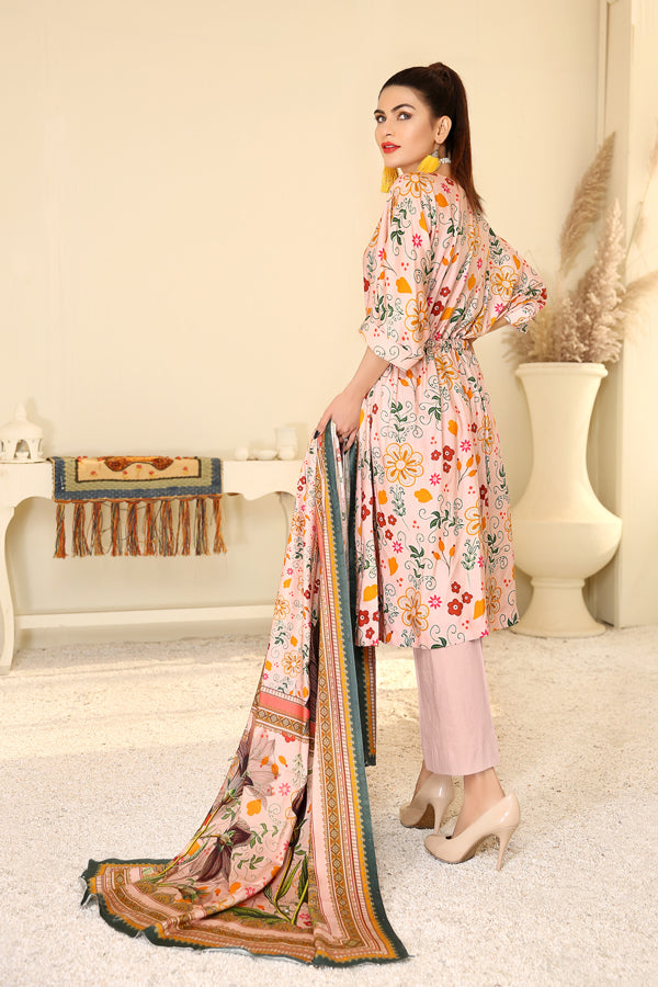 D 29 - Digital Printed Linen 3PC