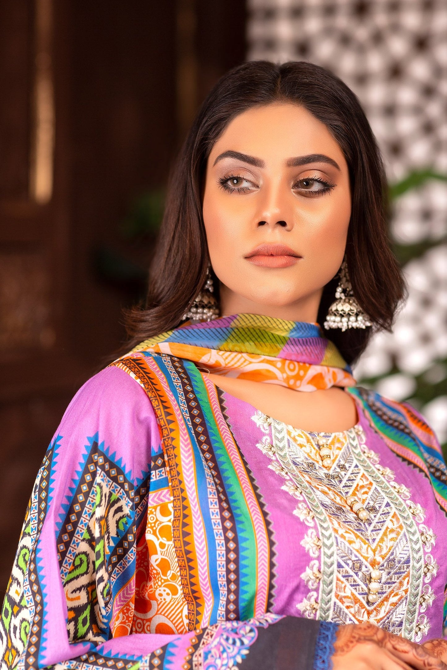 Purlin - Digital Printed & Embroidered Lawn Unstitch
