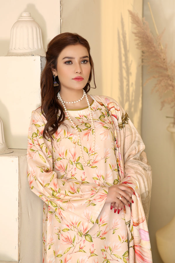 D 36- Digital Printed Linen 3PC