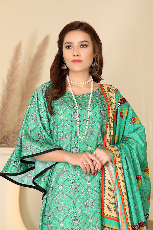 D 37 - Digital Printed Linen 3PC