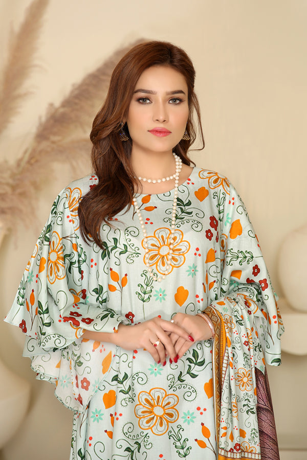D 38 - Digital Printed Linen 3PC