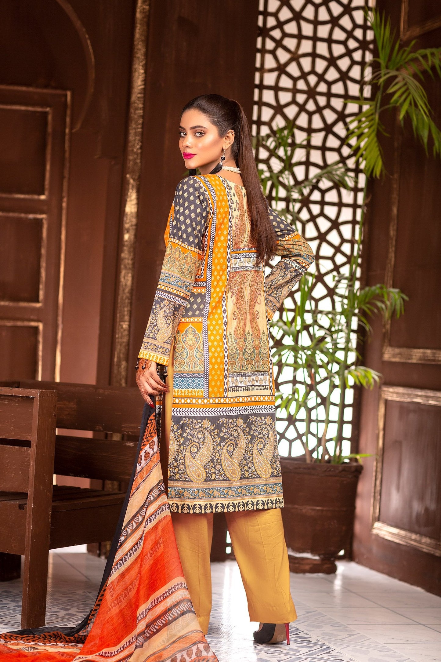 Sangria - Digital Printed & Embroidered Lawn Unstitch