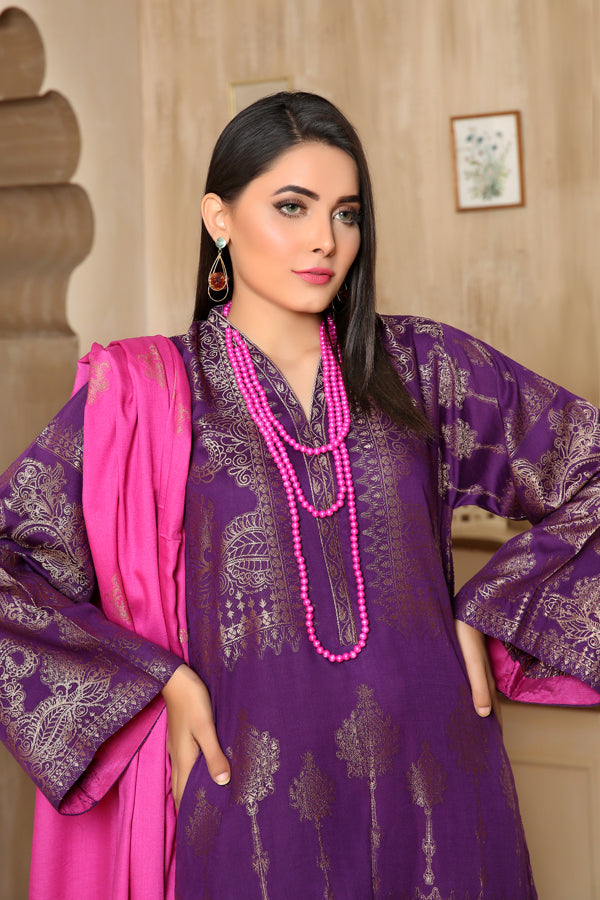 Cerise - Winter Jacquard 2 Piece Unstitch