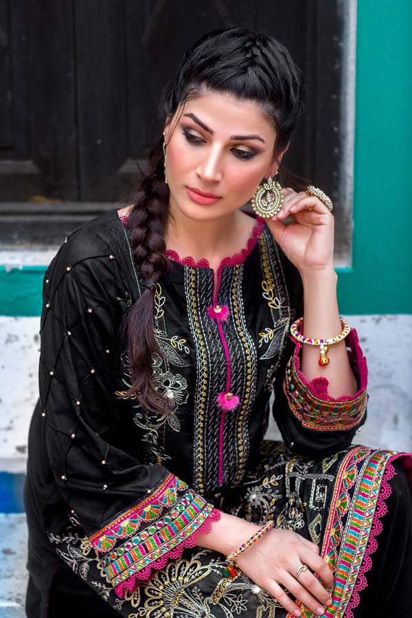 Abalone - Embroidered Lawn 2PC Unstitched