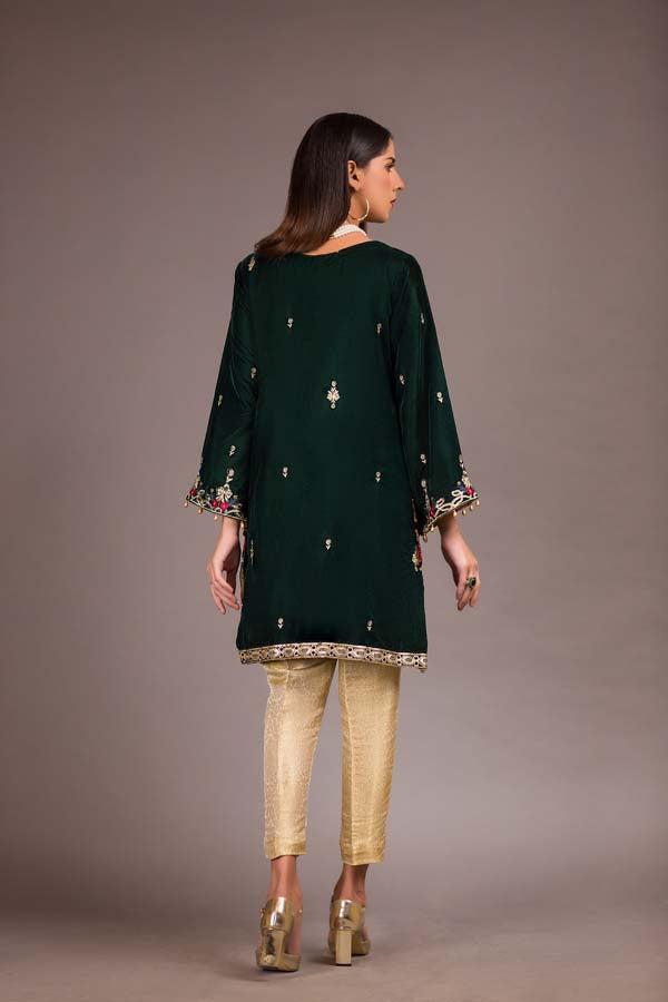 Celtic - Embroidered Velvet Unstitch Kurti