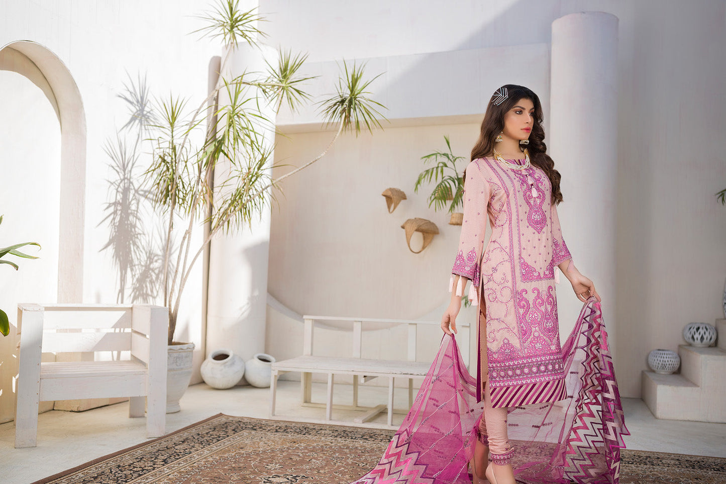 Prunella - Embroidered Lawn Karandi
