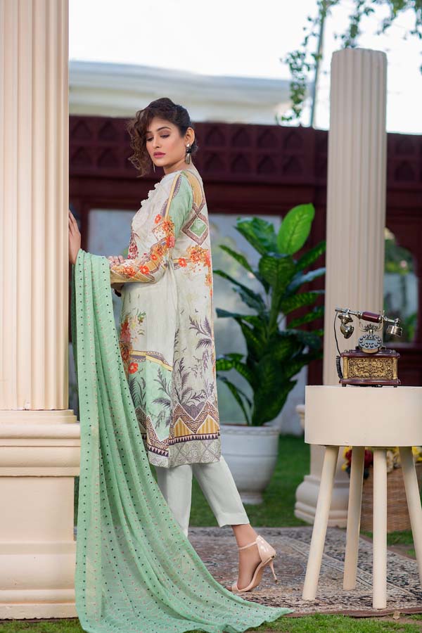 SANVITALIA – DIGITAL PRINTED LAWN 3 piece (UNSTITCH)