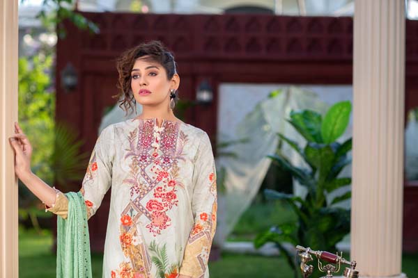 SANVITALIA – DIGITAL PRINTED LAWN 3 piece (UNSTITCH)