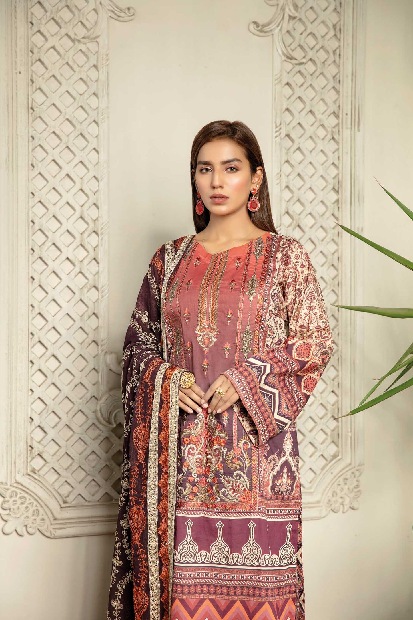 Alluring - Digital Printed & Embroidered Lawn 3 piece