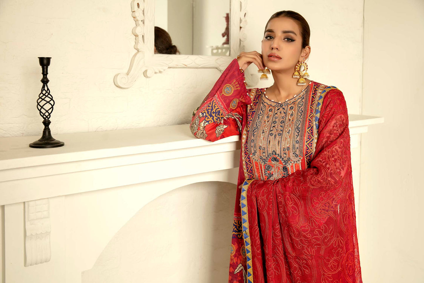 Subtle - Digital Printed & Embroidered Lawn