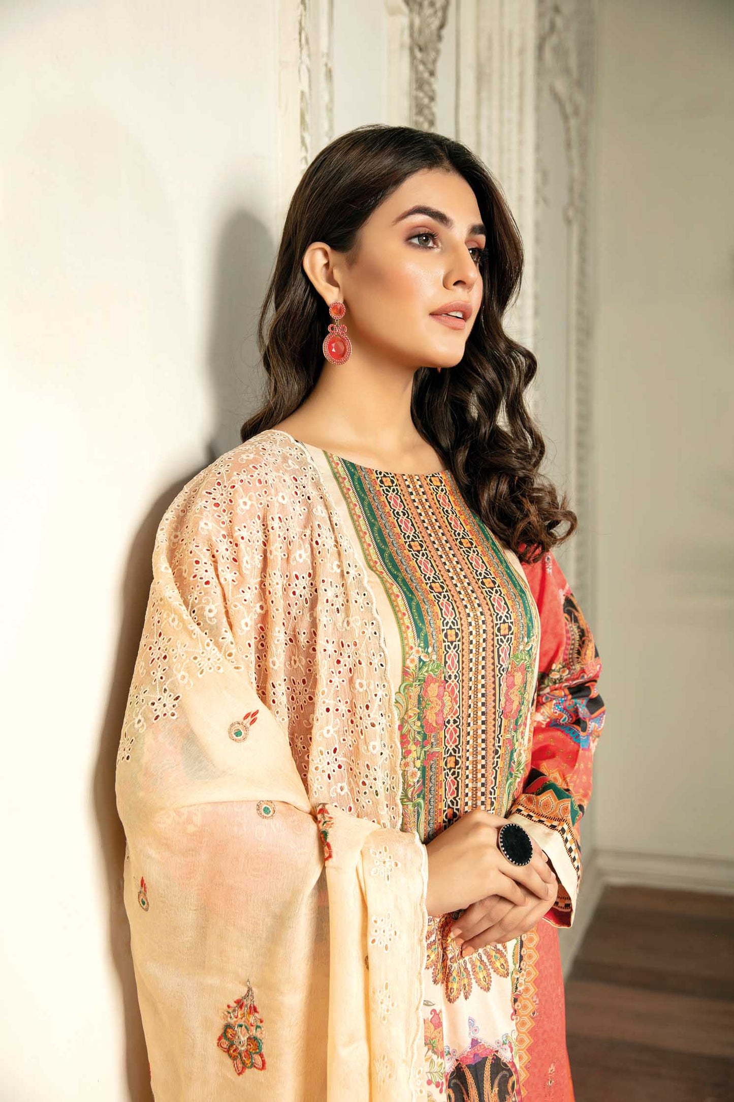 Adorable - Digital Printed & Embroidered Lawn 3PC