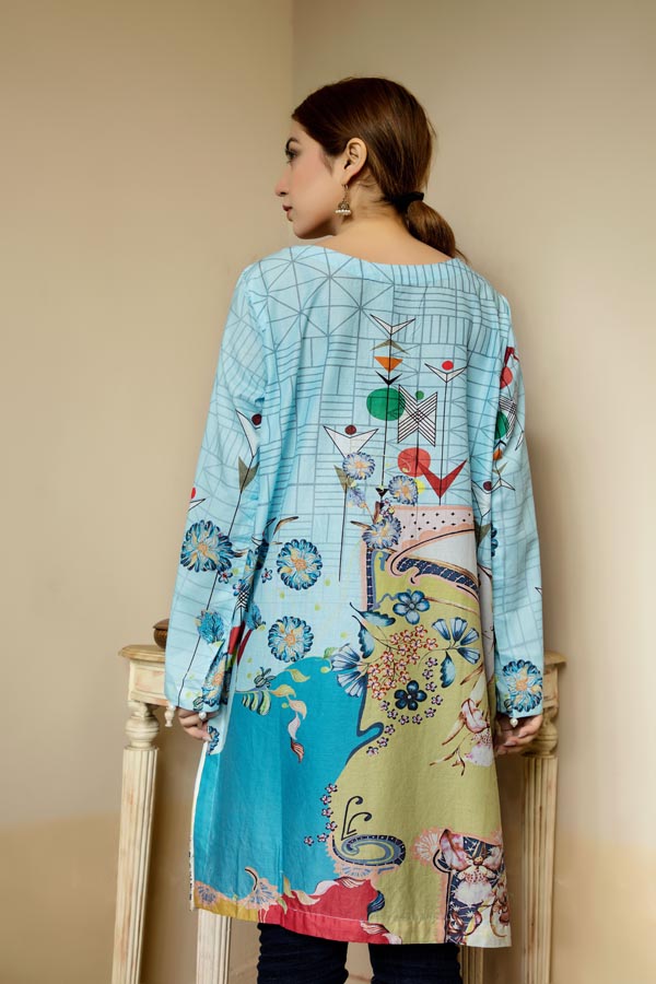 Bramwell - Stitched Lawn Kurti