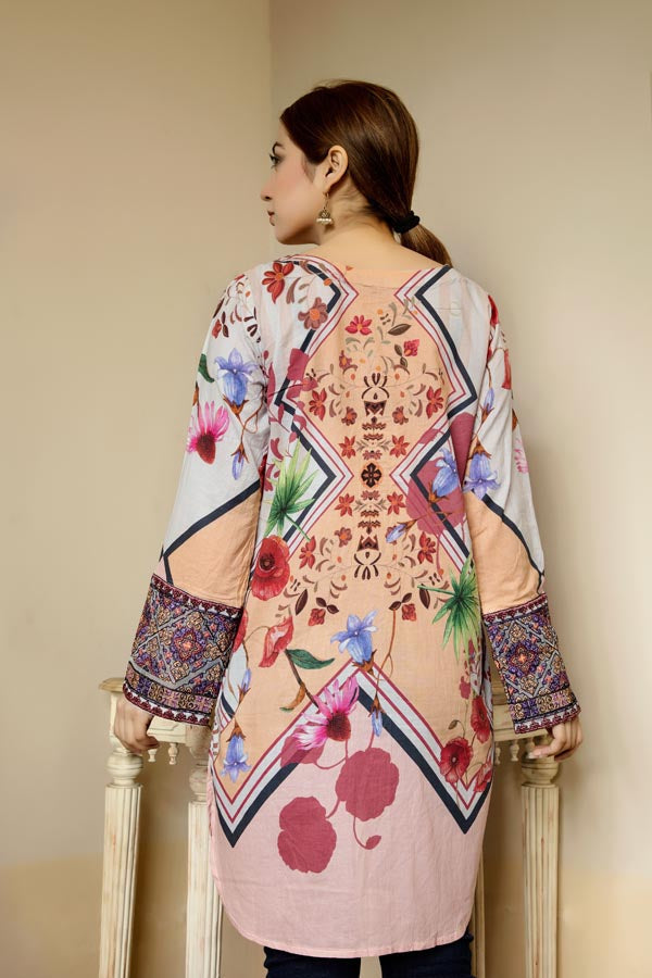 Cerise - Stitched Lawn Kurti