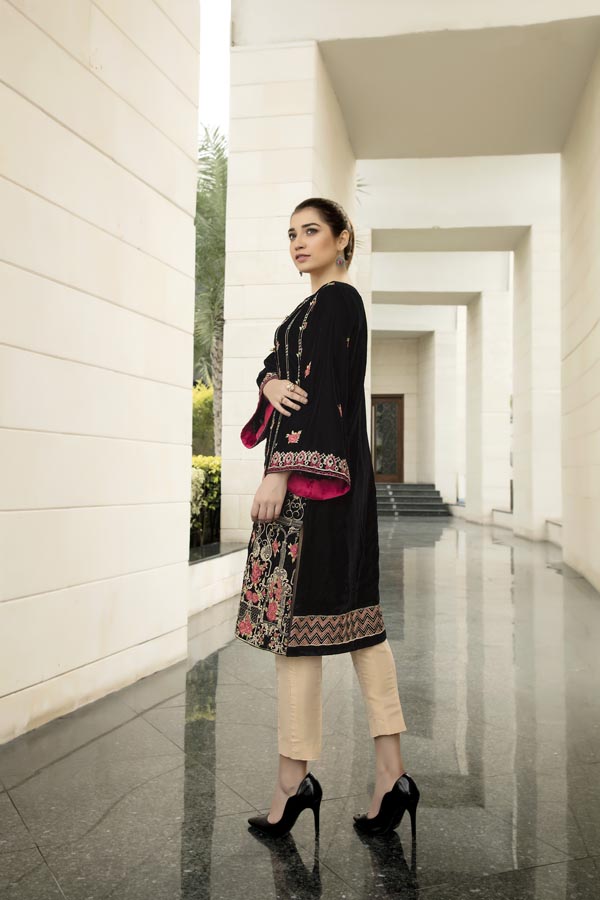 Erva - Embroidered Velvet Un-Stitched (2 Piece)