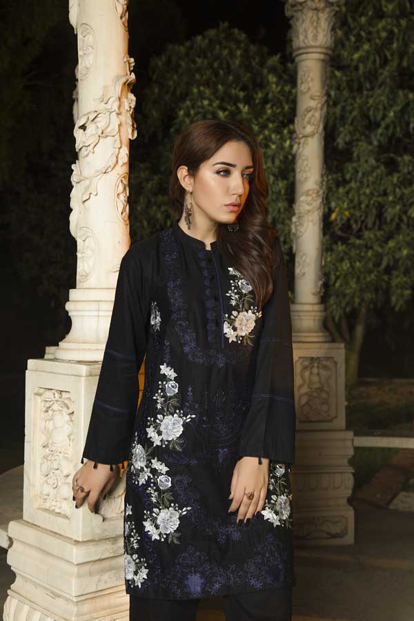 Blue Coat - Stitched Kurti