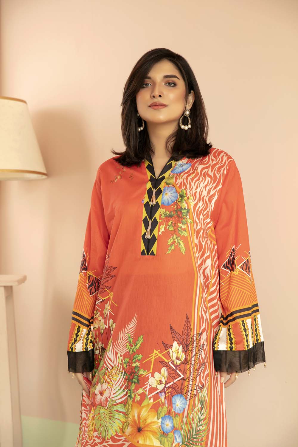 Sun Bliss - Printed Stitch Kurti