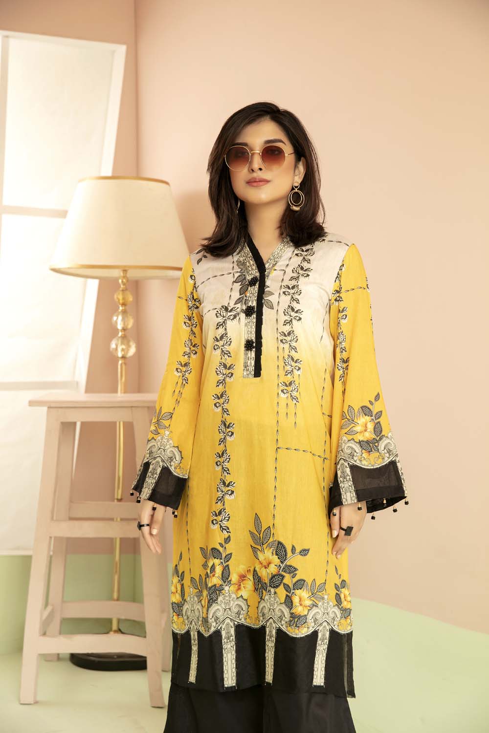Sun Flower - Printed Stitch Kurti