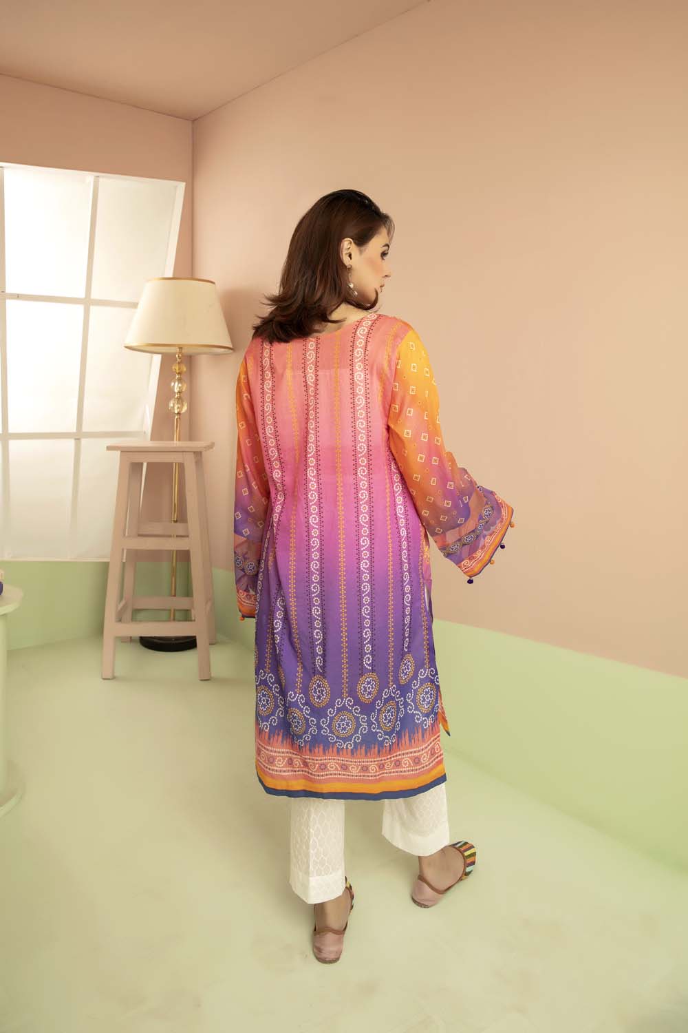 Multi Colors - Printed Stitch Kurti