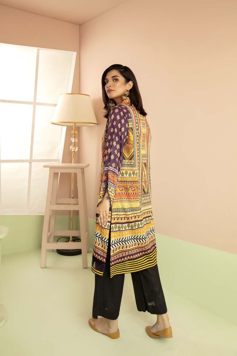 Grip Lines - Printed Stitch Kurti