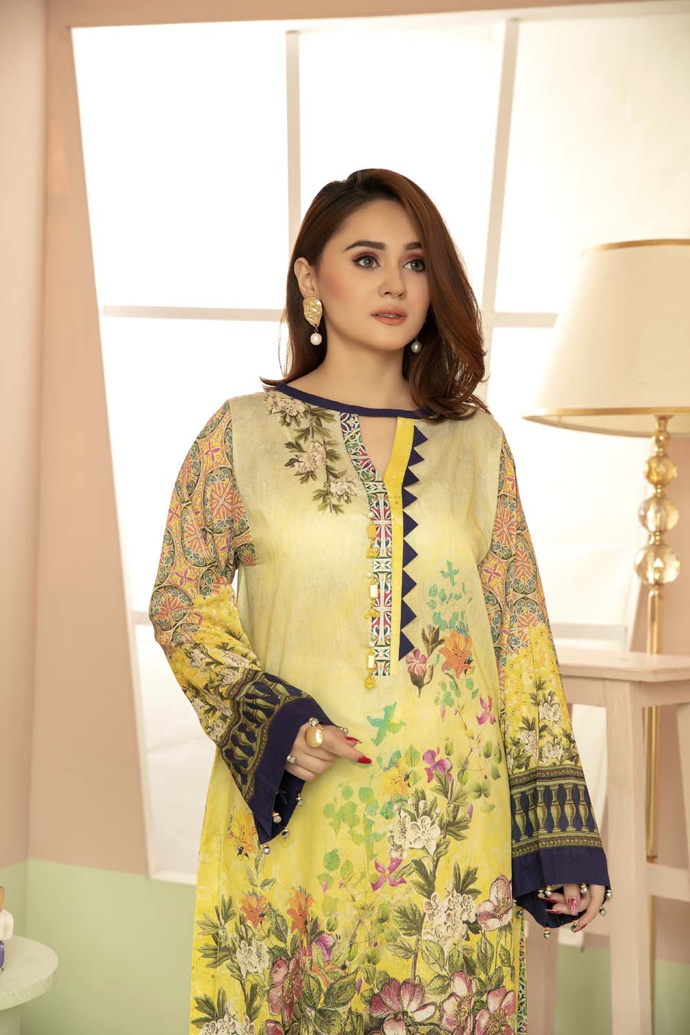 Silky Wist - Printed Stitch Kurti