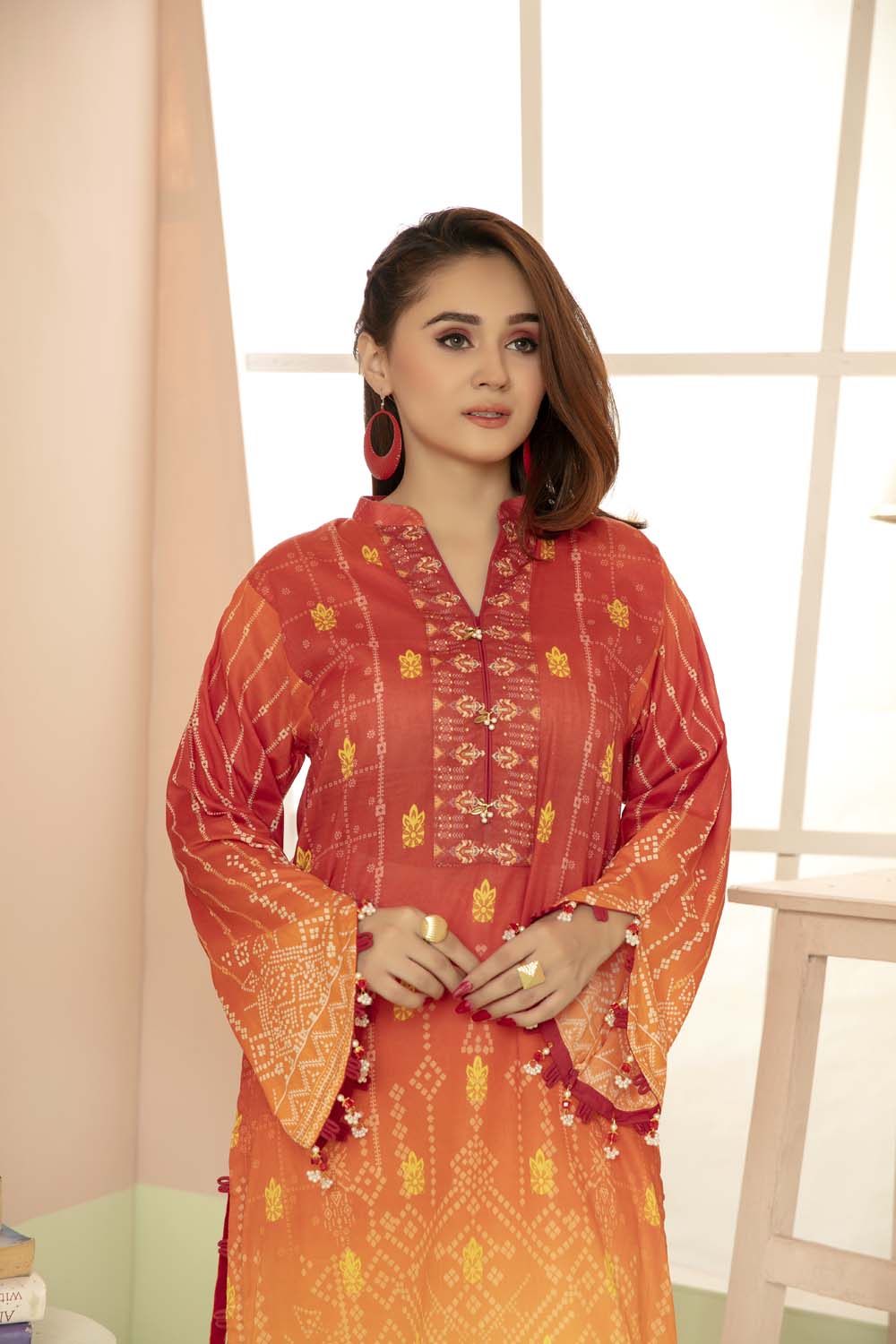 Mix Shine - Printed Stitch Kurti