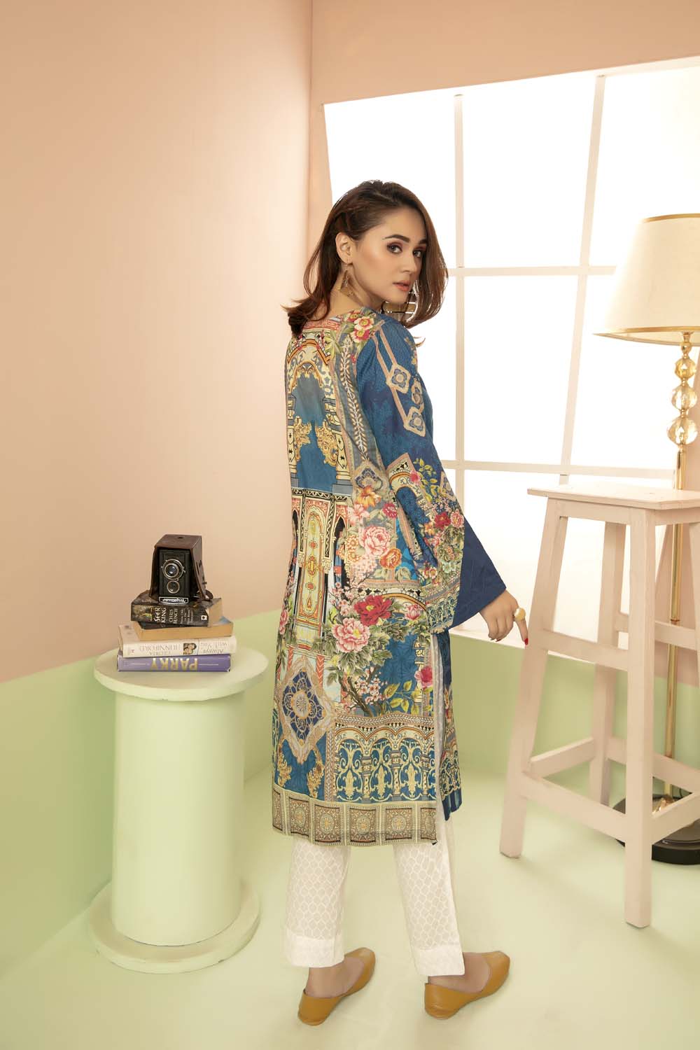 Dark Orchid - Printed Stitch Kurti