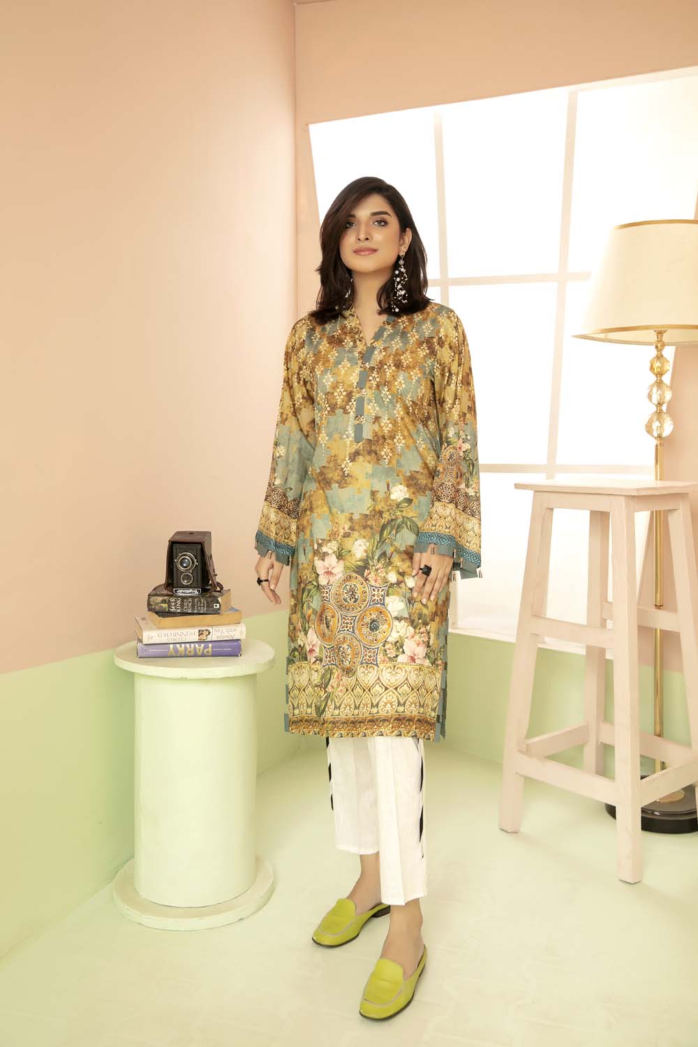 Bistre - Printed Stitch Kurti