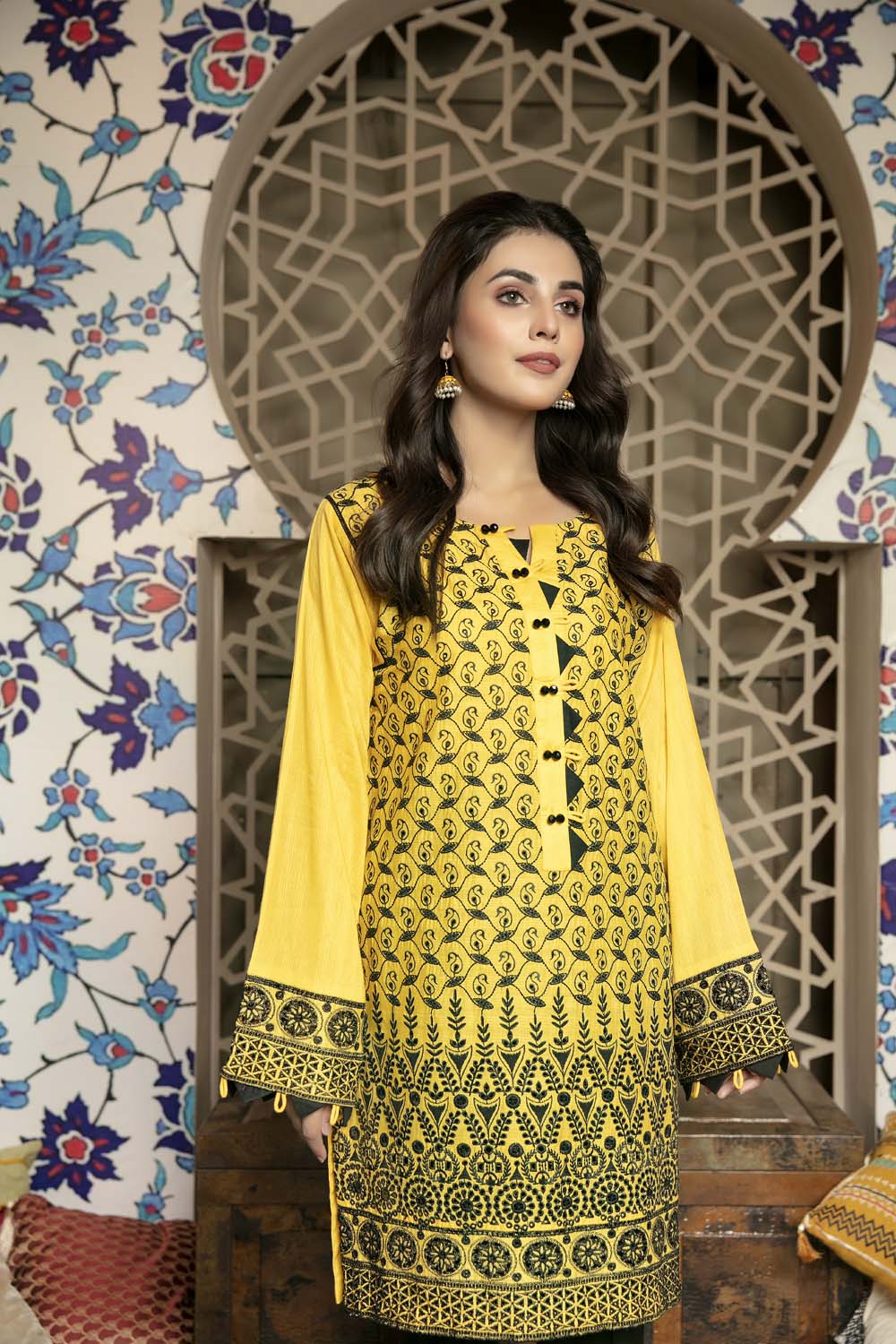 Dijon - Embroidered Chikankari Stitched Kurti