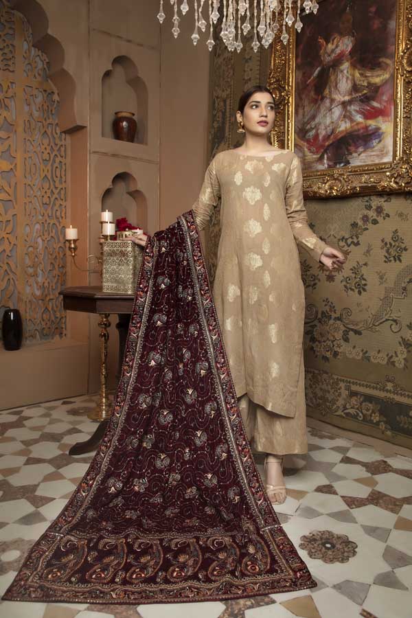 Camelot - Embroidered Velvet Shawl (Copy)