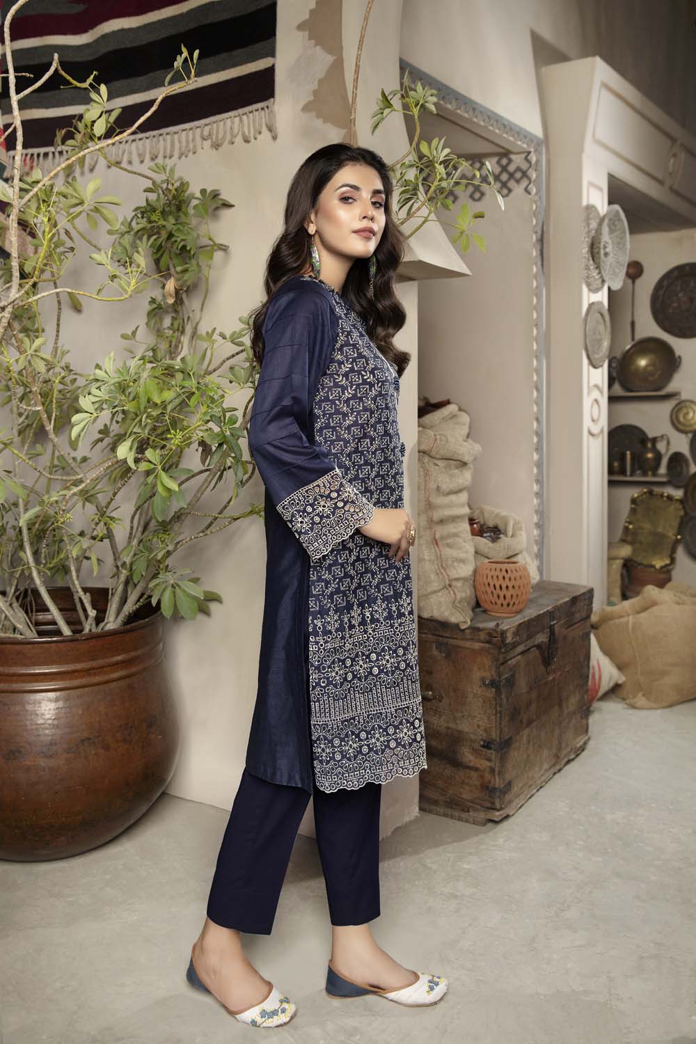 Elation - Embroidered Chikankari Stitched Kurti