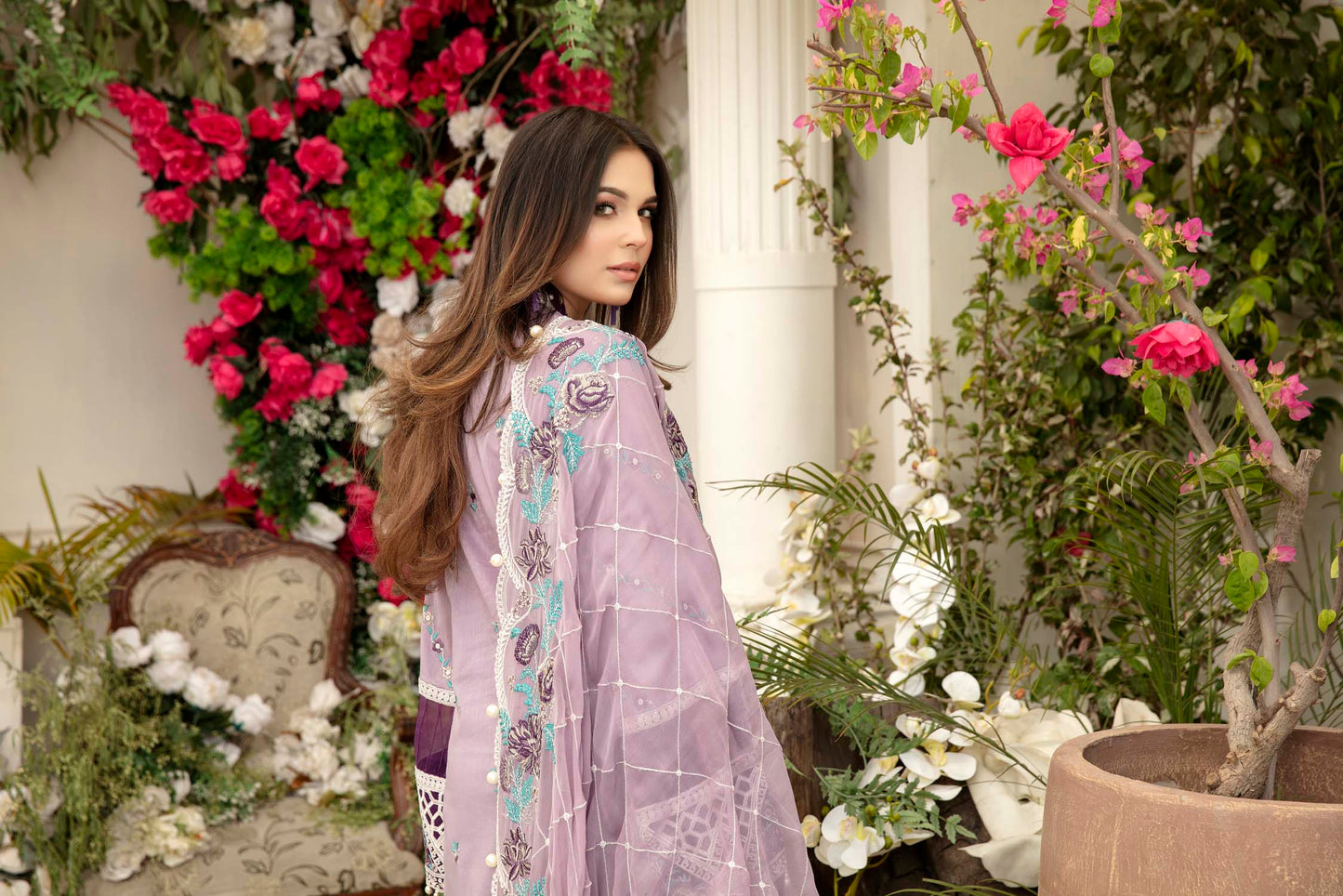 Spring Bliss - Schiffli Embroidered Lawn (3PC)