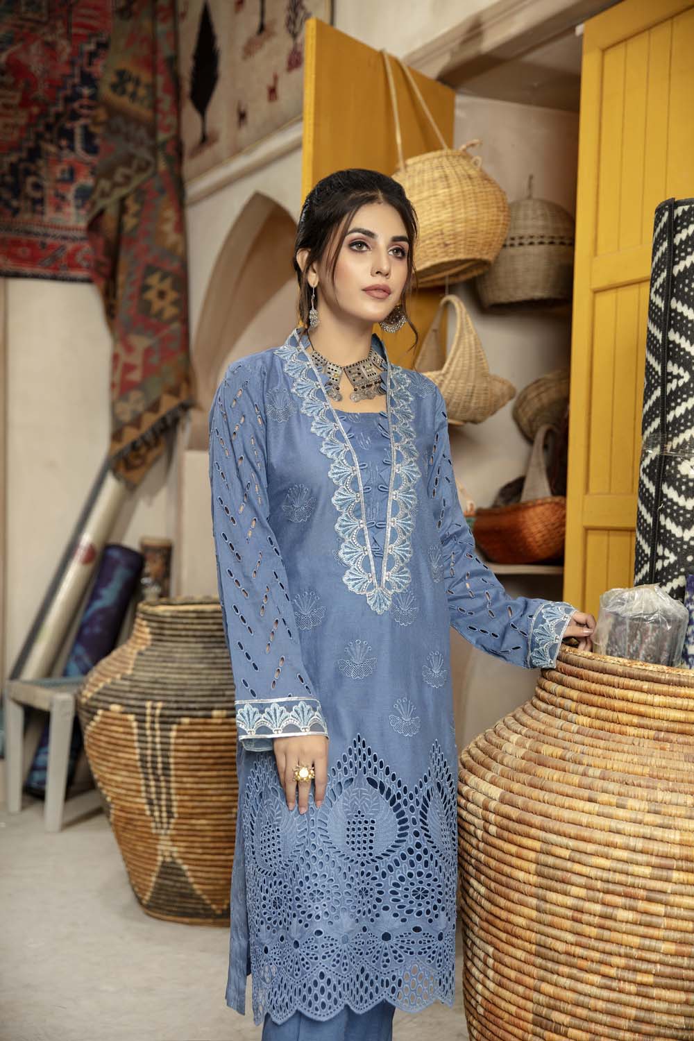 Moxie - Schiffli Embroidered Lawn Stitch Kurti
