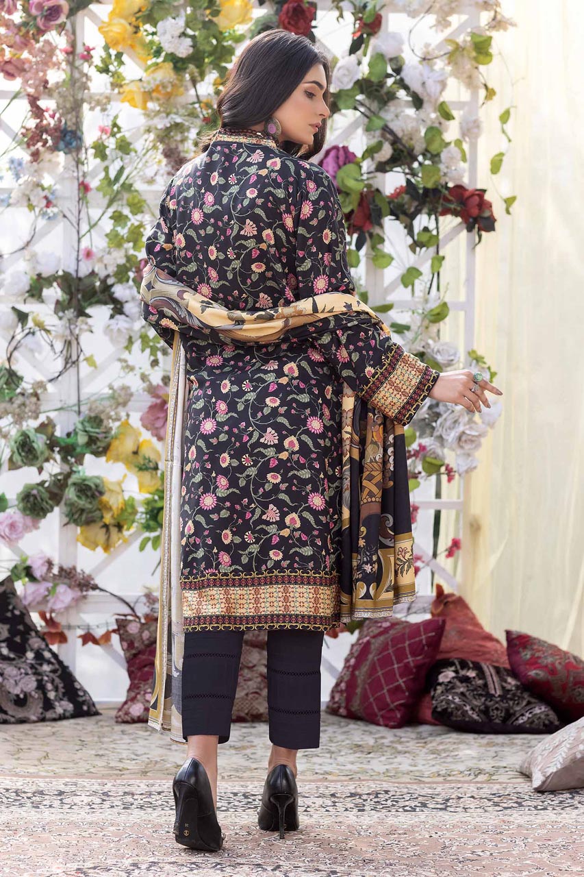 Coral Tree - Stitched Digital Printed Linen 3PC