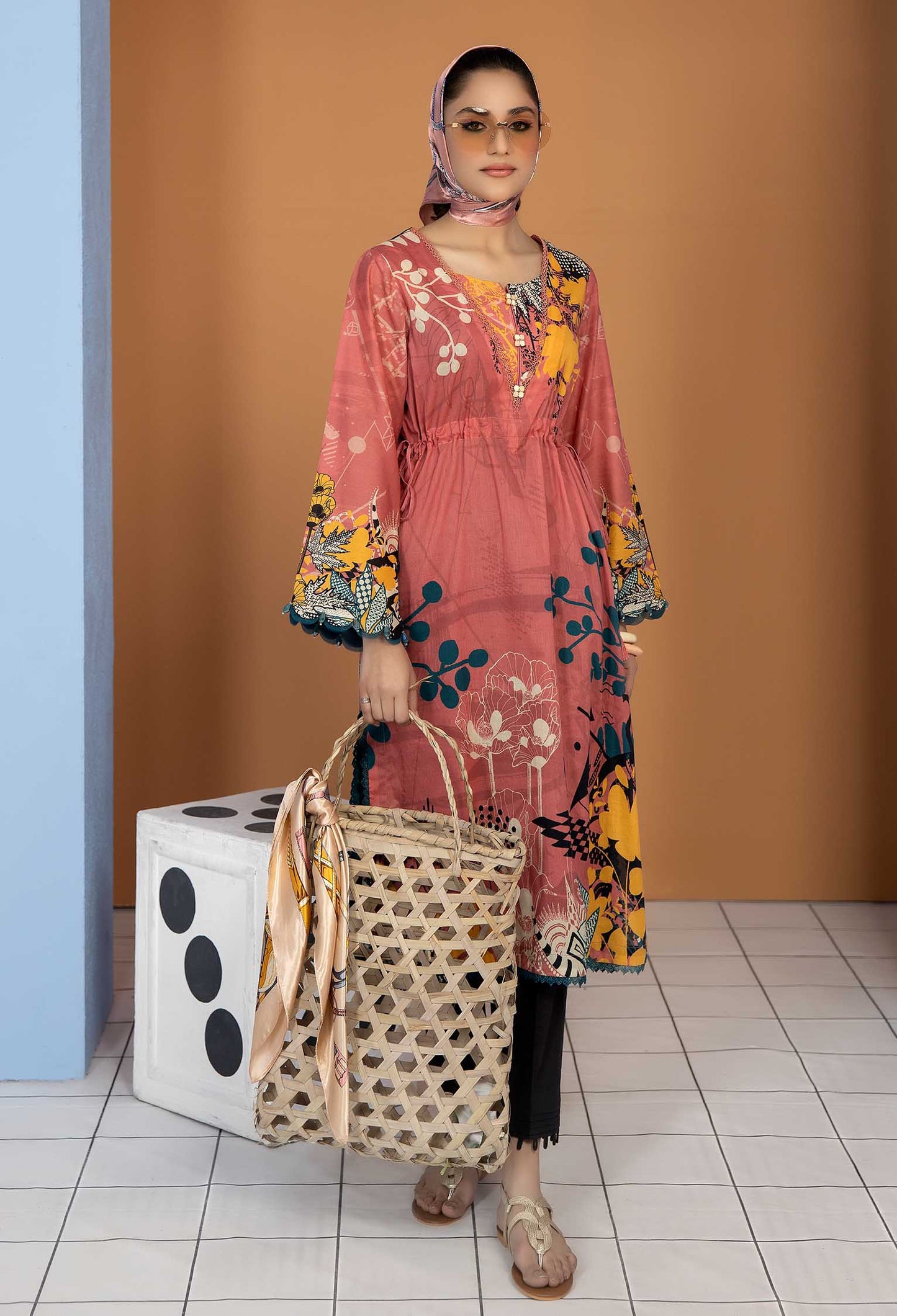 Selvin - Unstitch Lawn Kurti