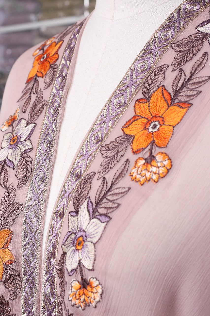 Embroidered Chiffon Dupatta