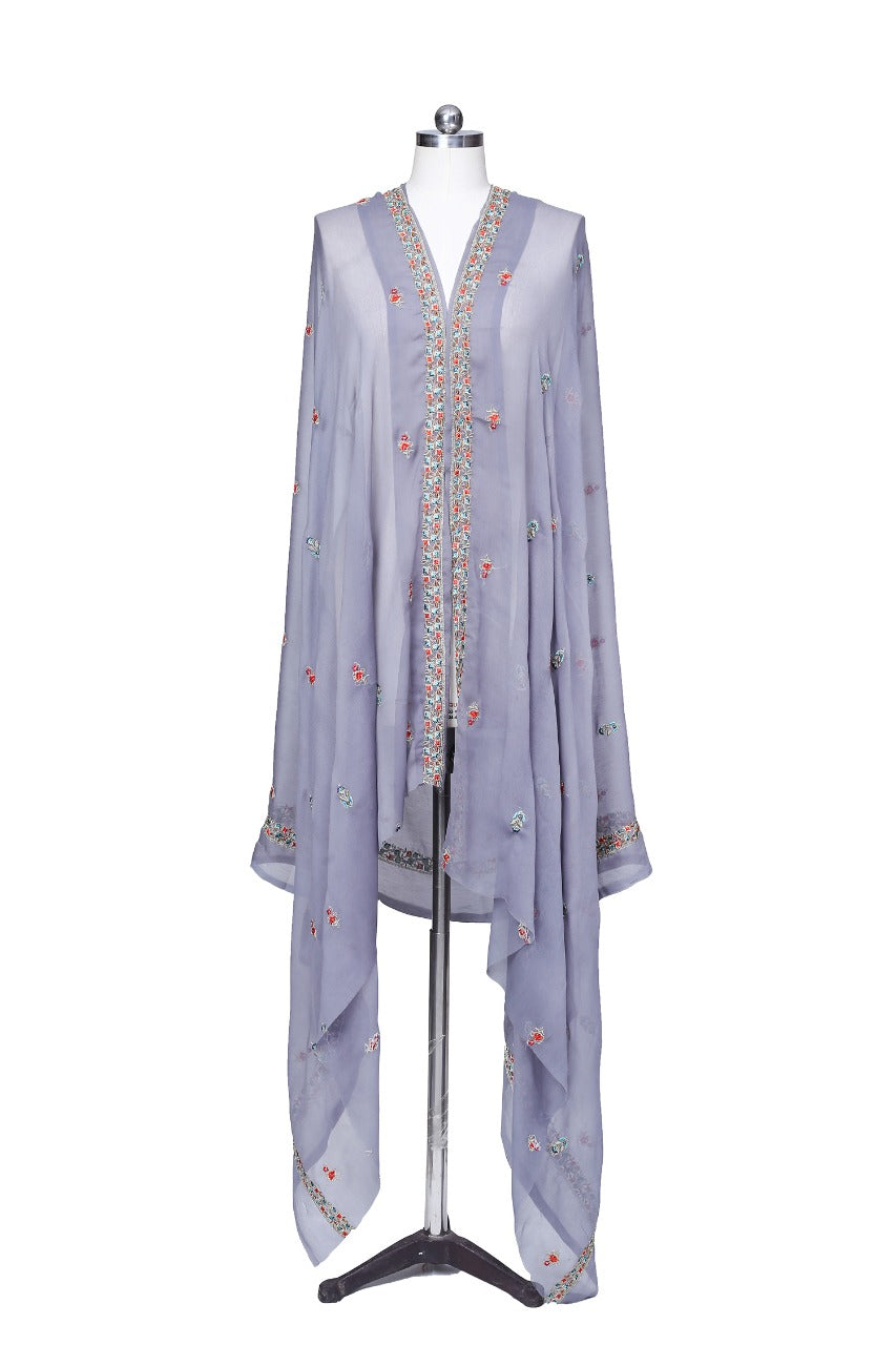 Embroidered Chiffon Dupatta
