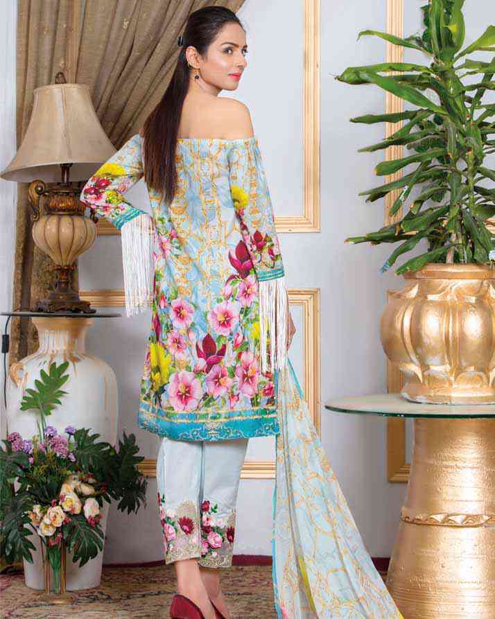 BABY BLUE (Lawn - 3 Piece)