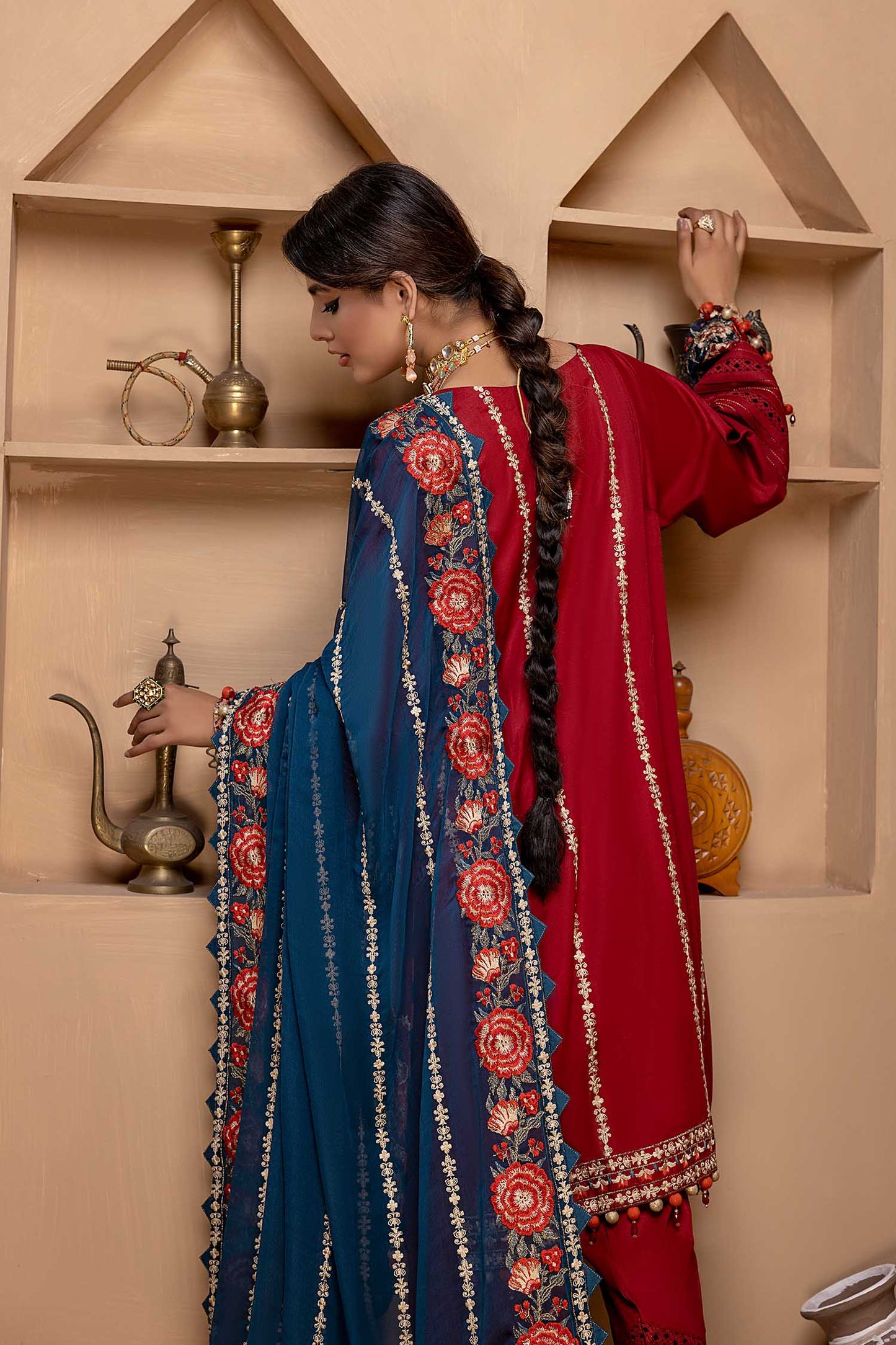 Firebrick - Exclusive Unstitch Lawn