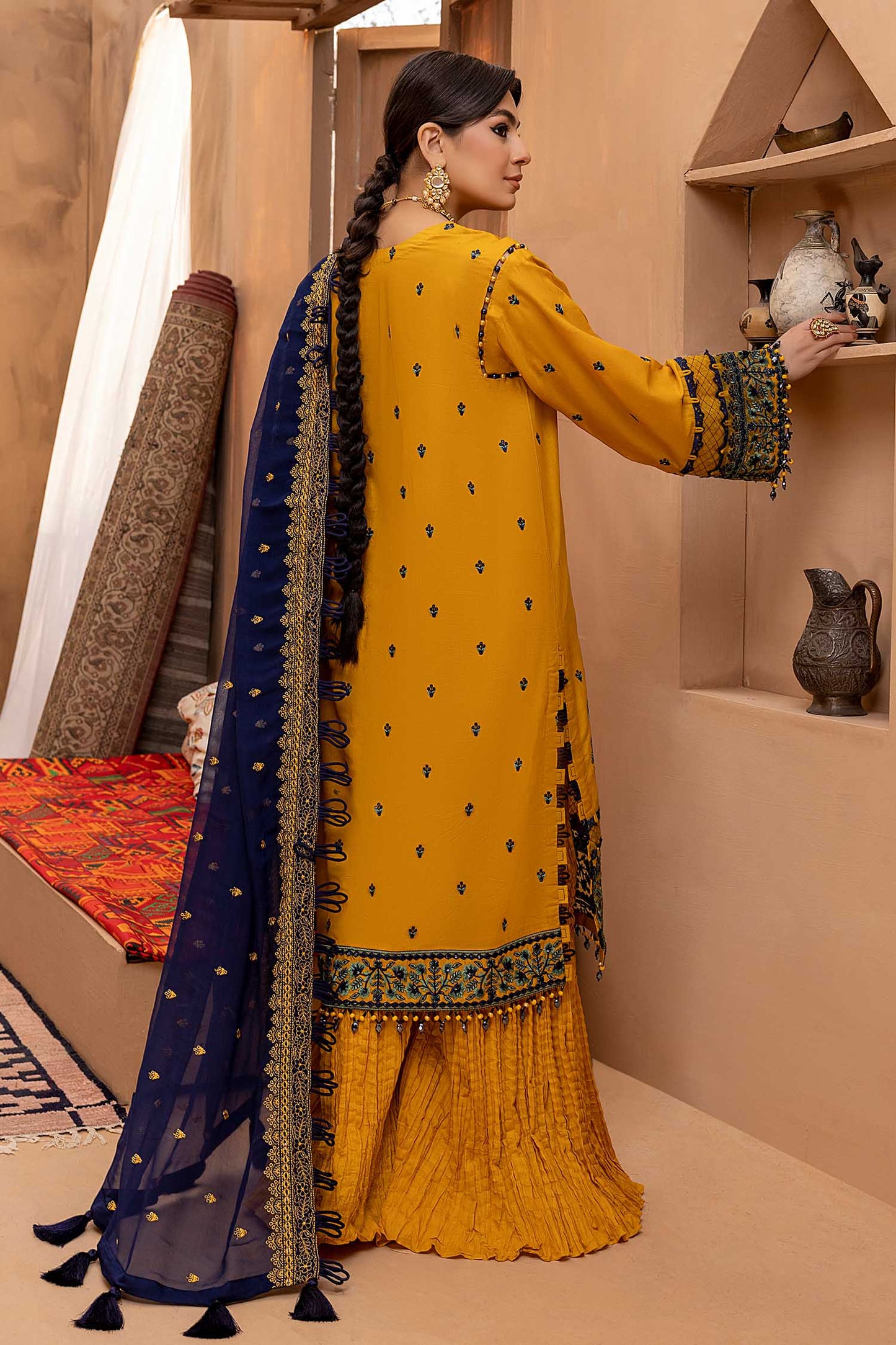 Golden Bell - Exclusive Unstitch Lawn