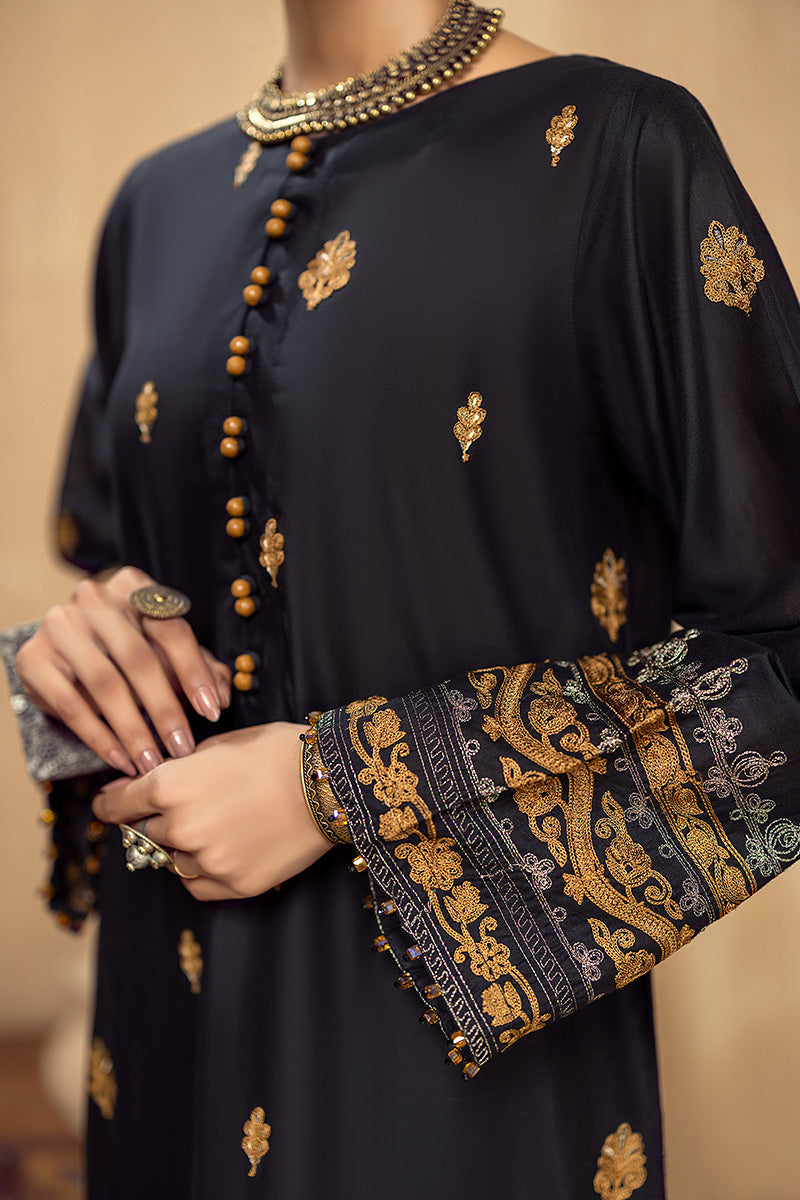 Golden Pitch - Stitched Embroidered Lawn 2PC