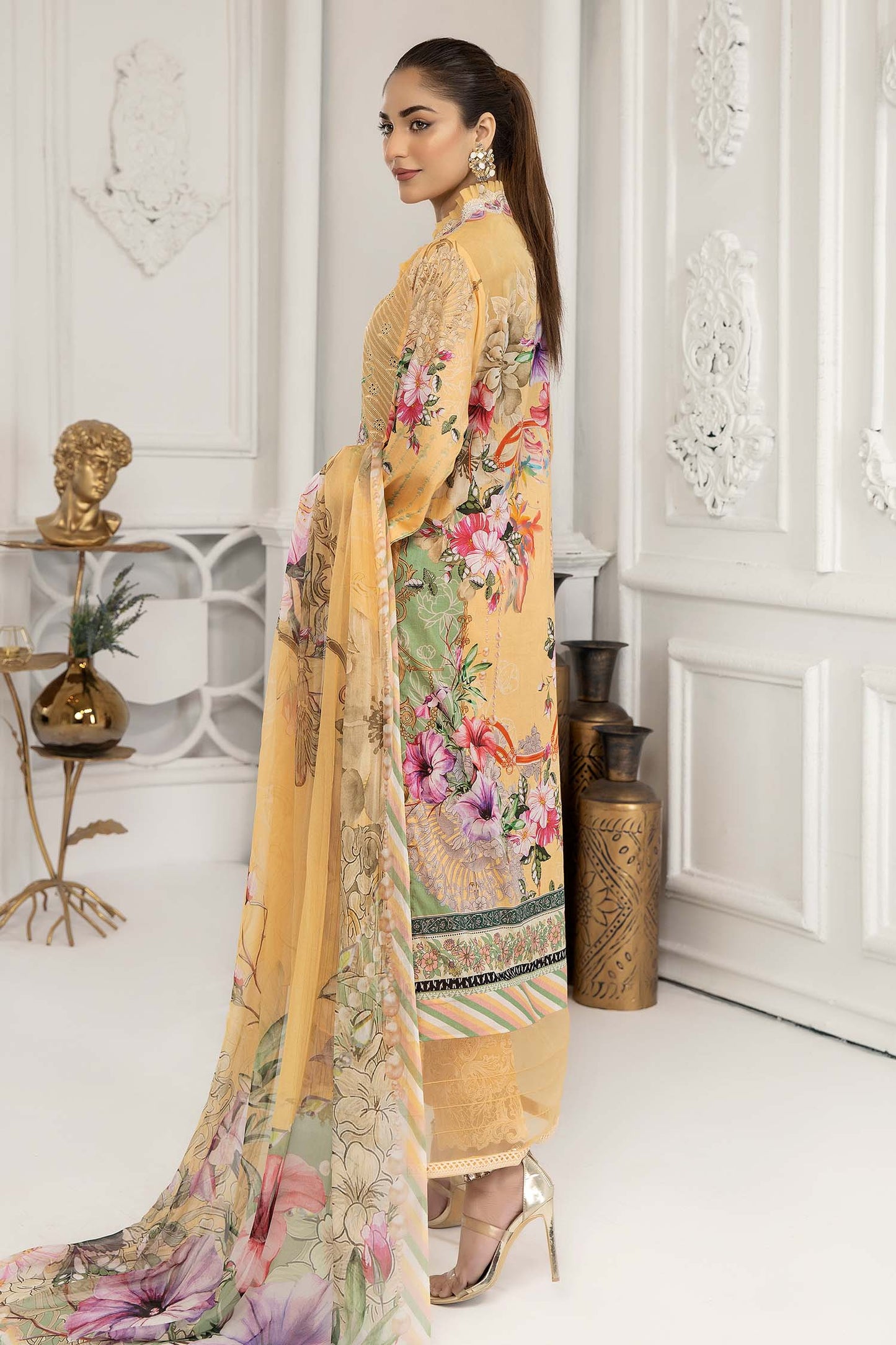 Maize - Chikankari Lawn 3PC