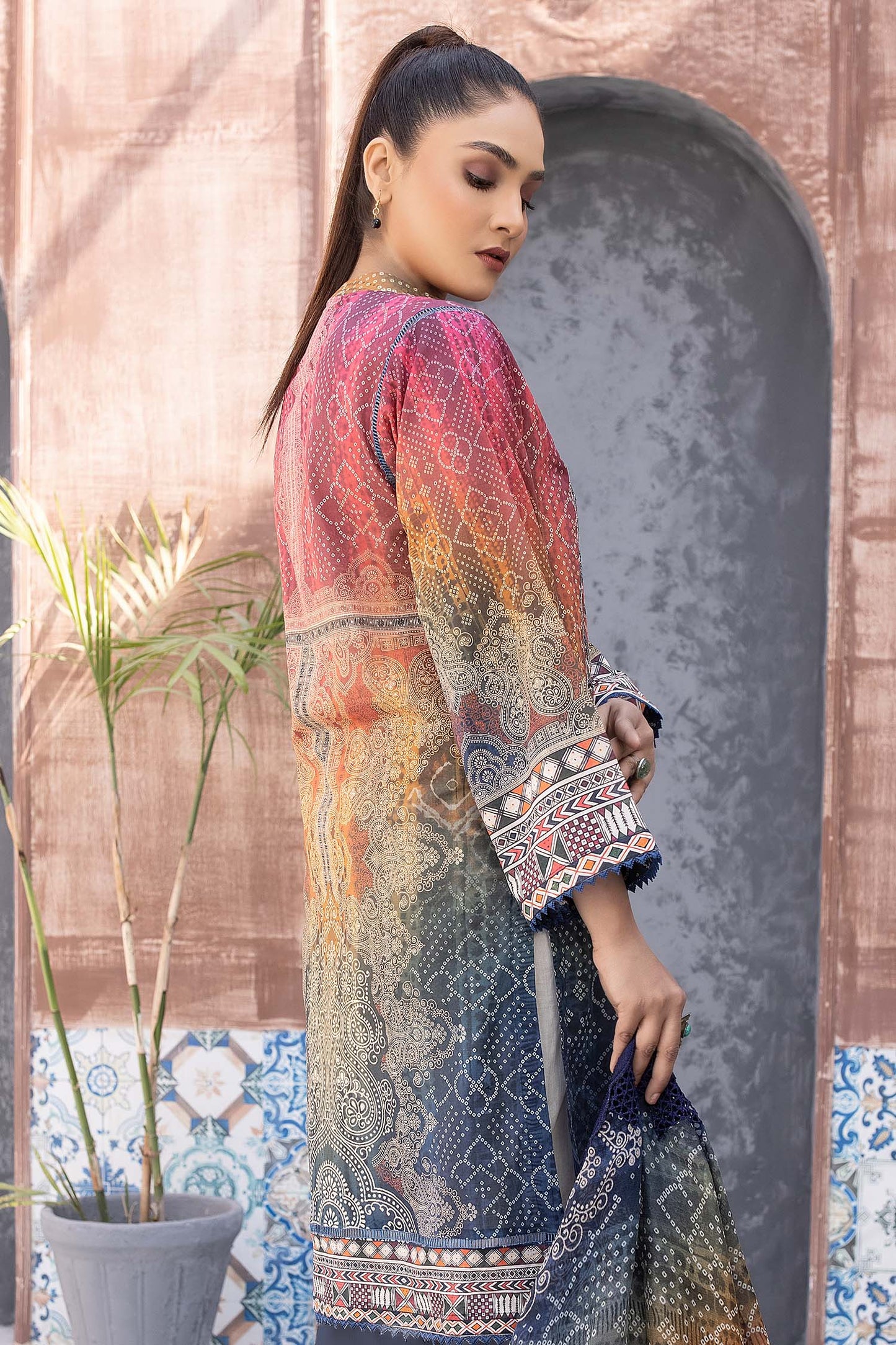 Iridium - Digital Printed & Embroidered Lawn