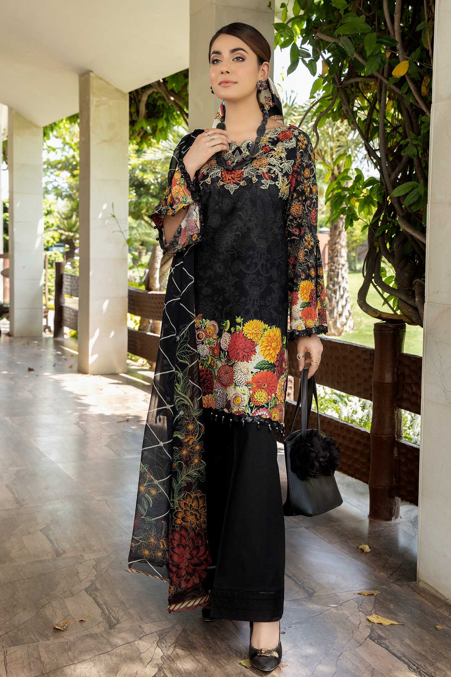 Mesmerizing Patterns - Exclusive Lawn Stitched