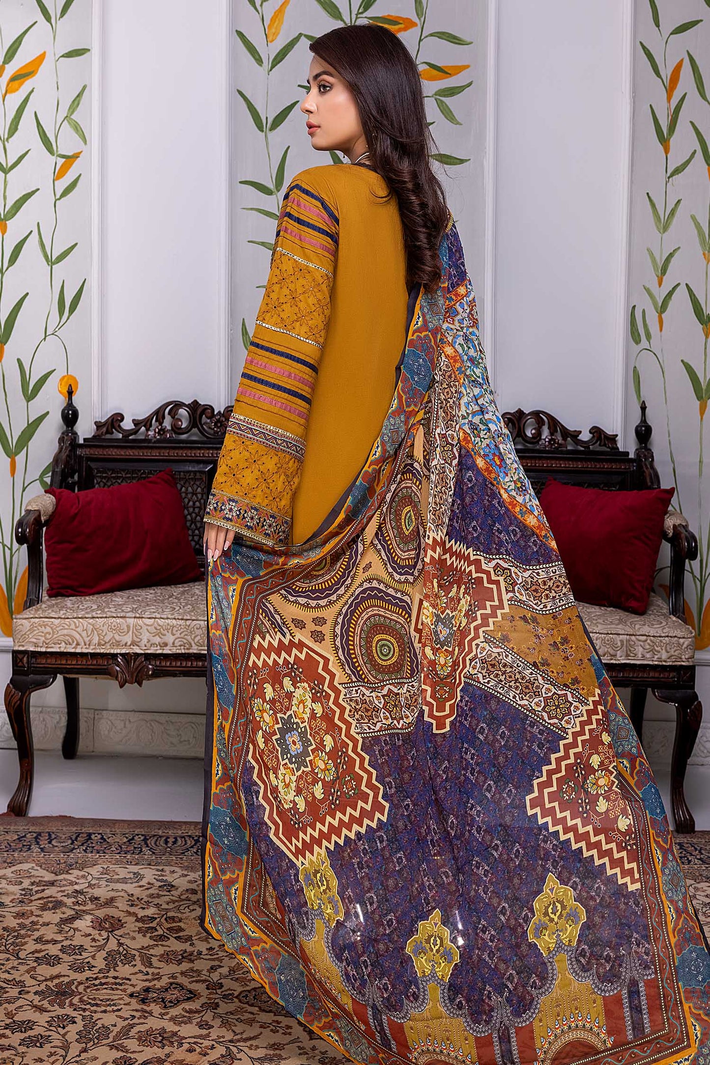 Bourbon - Chikankari Embroidered Lawn Stitched 3PC