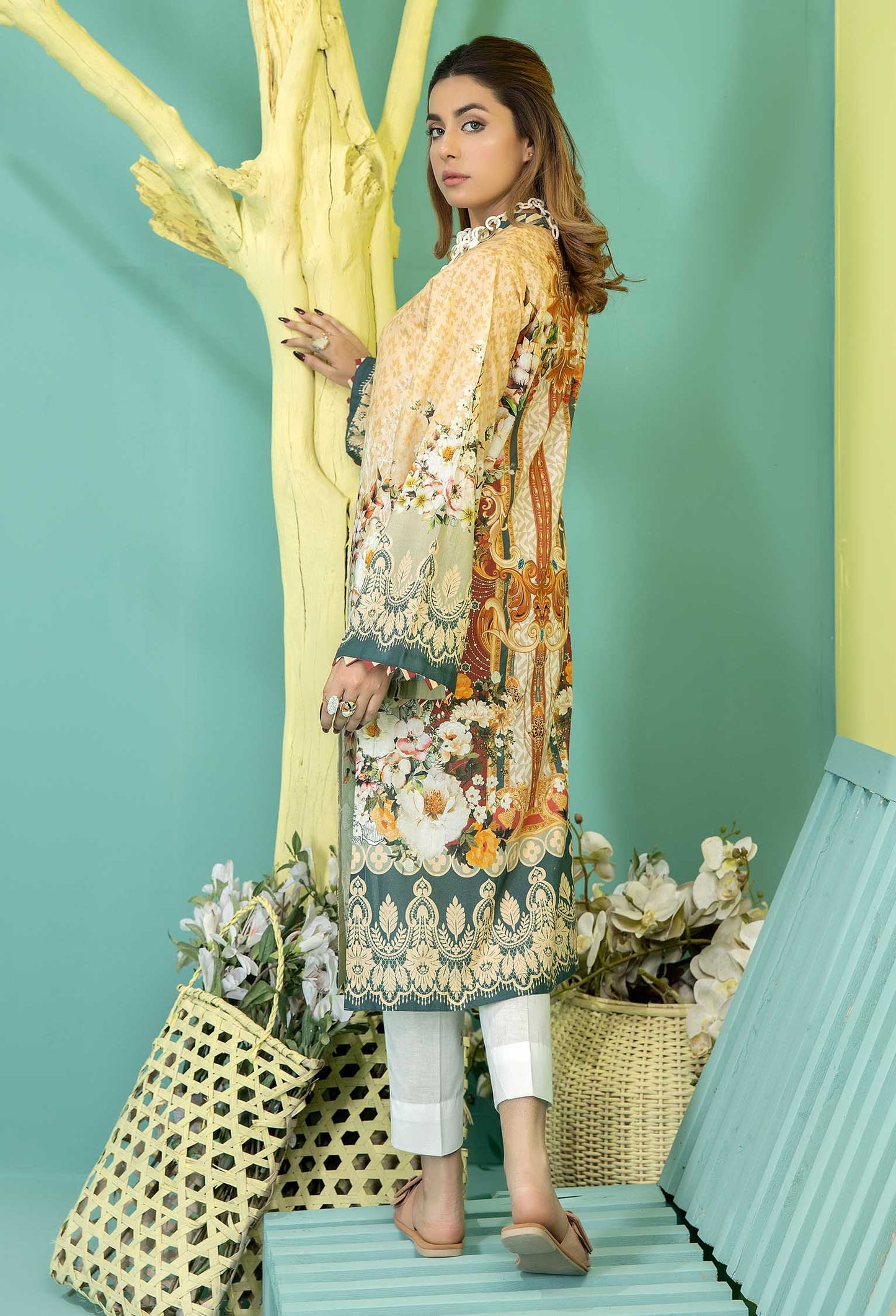 Maize - Stitched Lawn Shirt