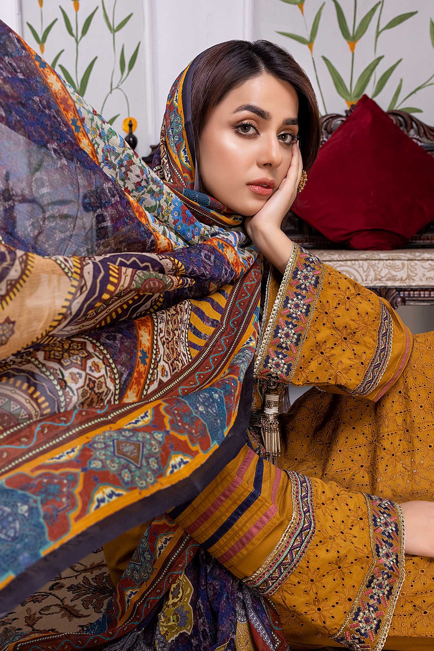 Bourbon - Chikankari Embroidered Lawn Stitched 3PC