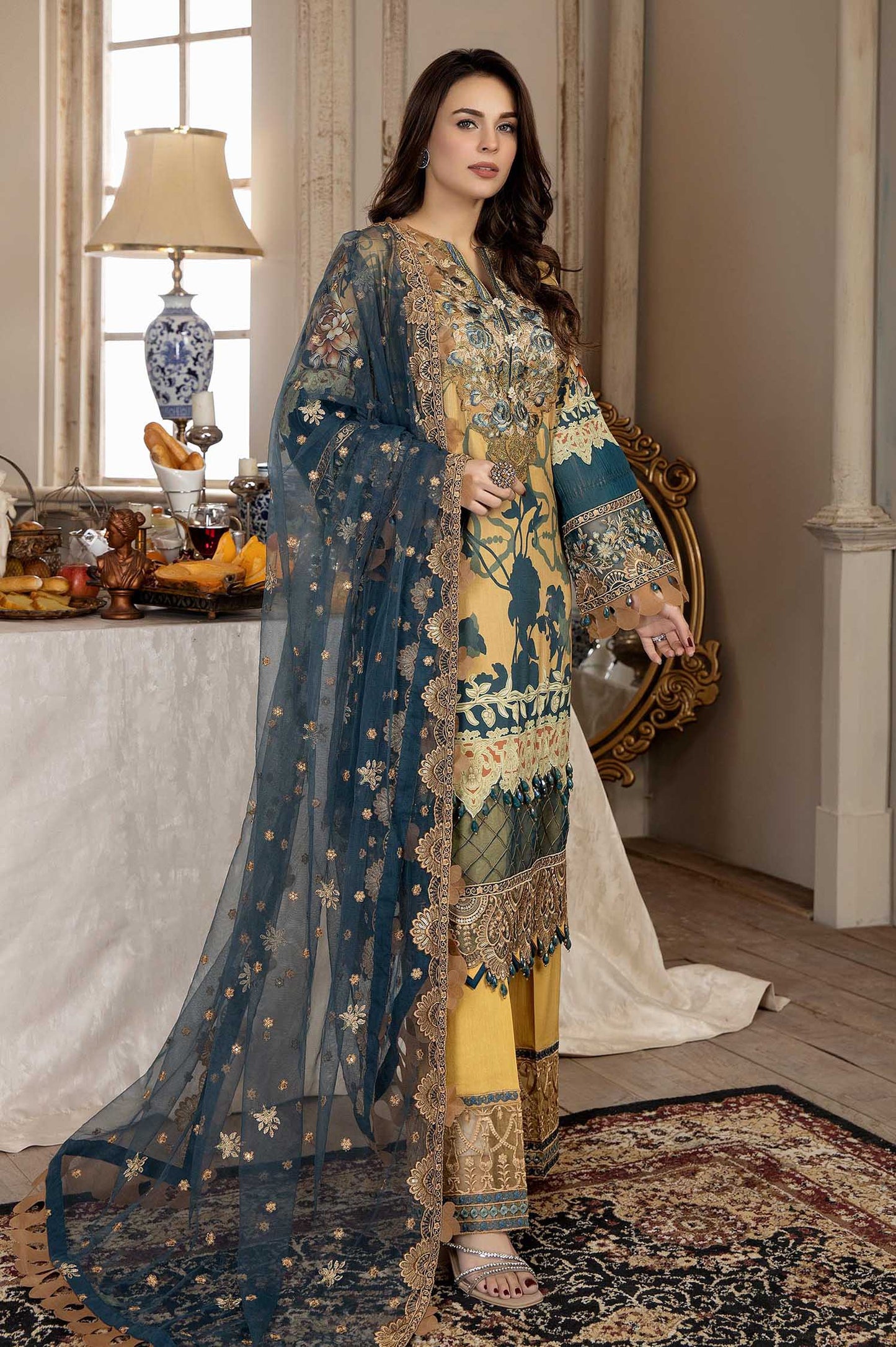 Harvest Gold - Exclusive Unstitch lawn