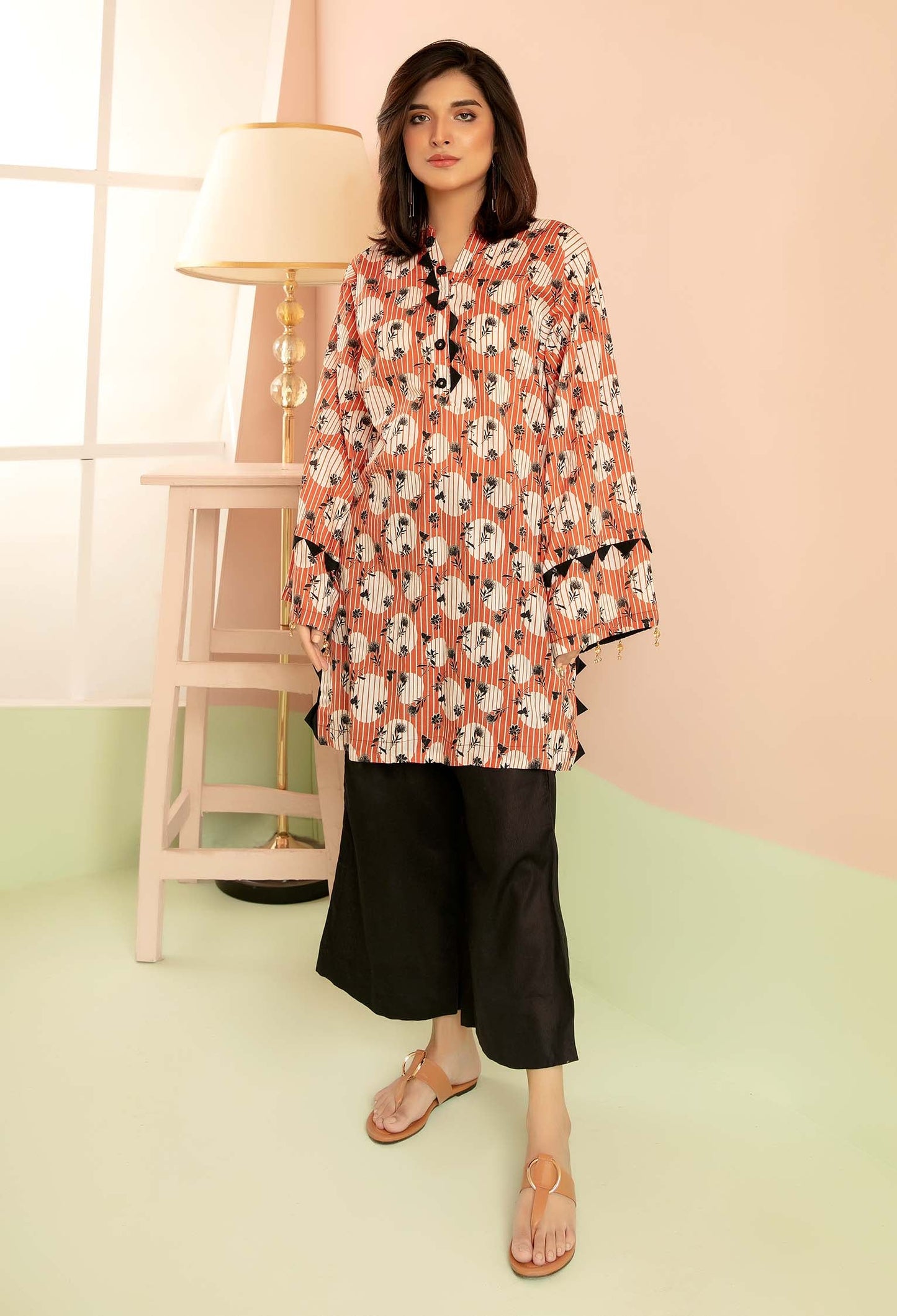 Helin - Digital Printed Stitched Lawn Kurti