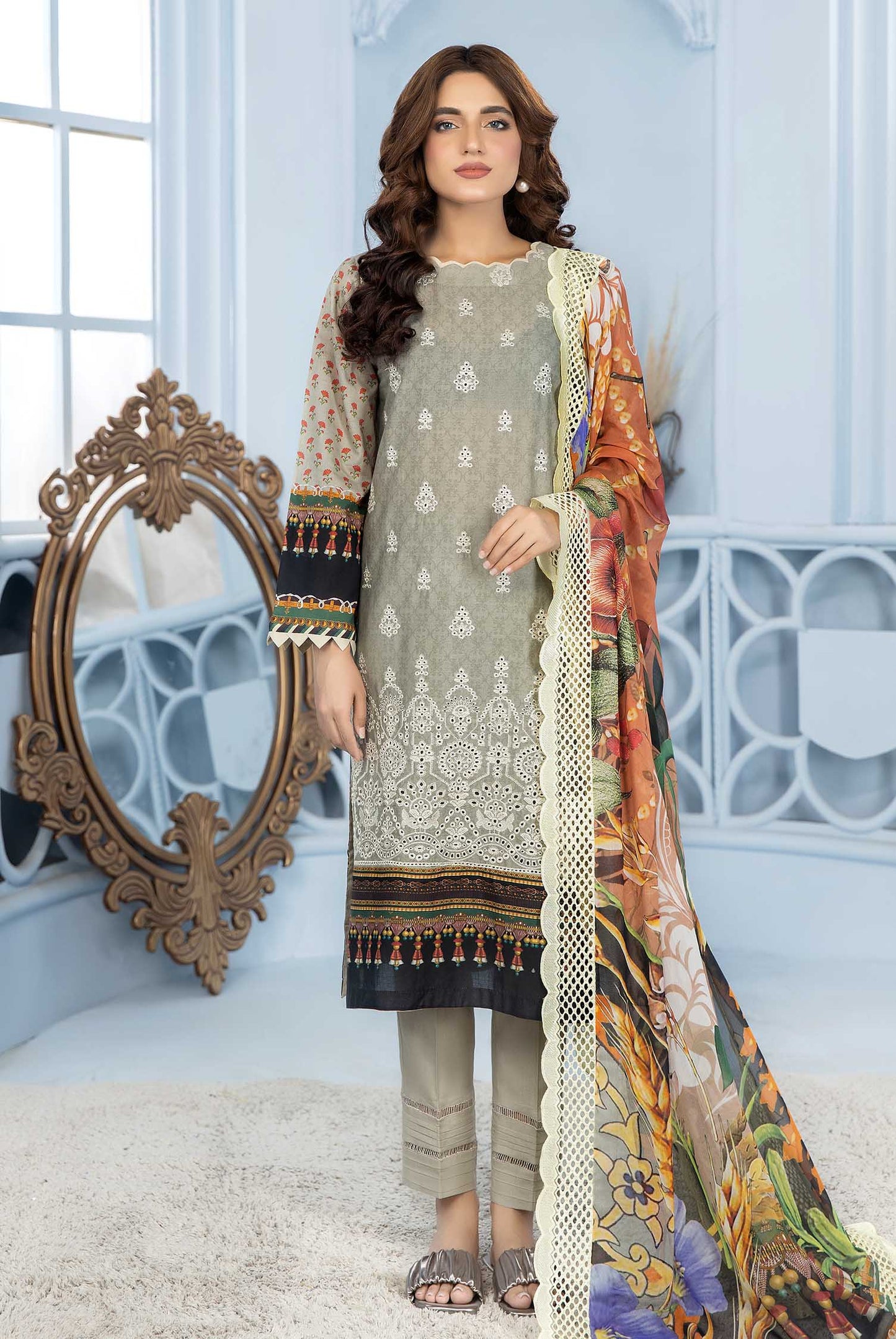 Pale Oyster - Exclusive Lawn Pret