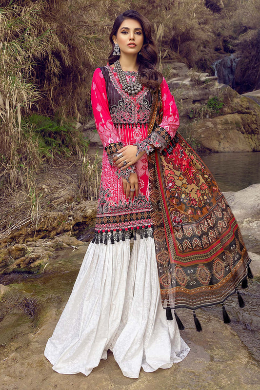 Flamingo Pink - Exclusive Unstitch Lawn